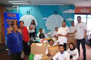 NDA employees volunteering at a local charity event