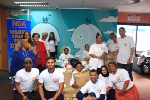 Team members from NDA engaging in charitable activities