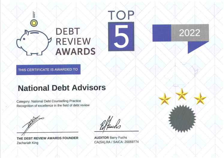 Debt review awards image