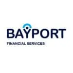 Bayport Financial Services logo with blue text and person-shaped icon above the letter Y