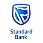 Standard Bank logo with blue shield and white stylised 'S'